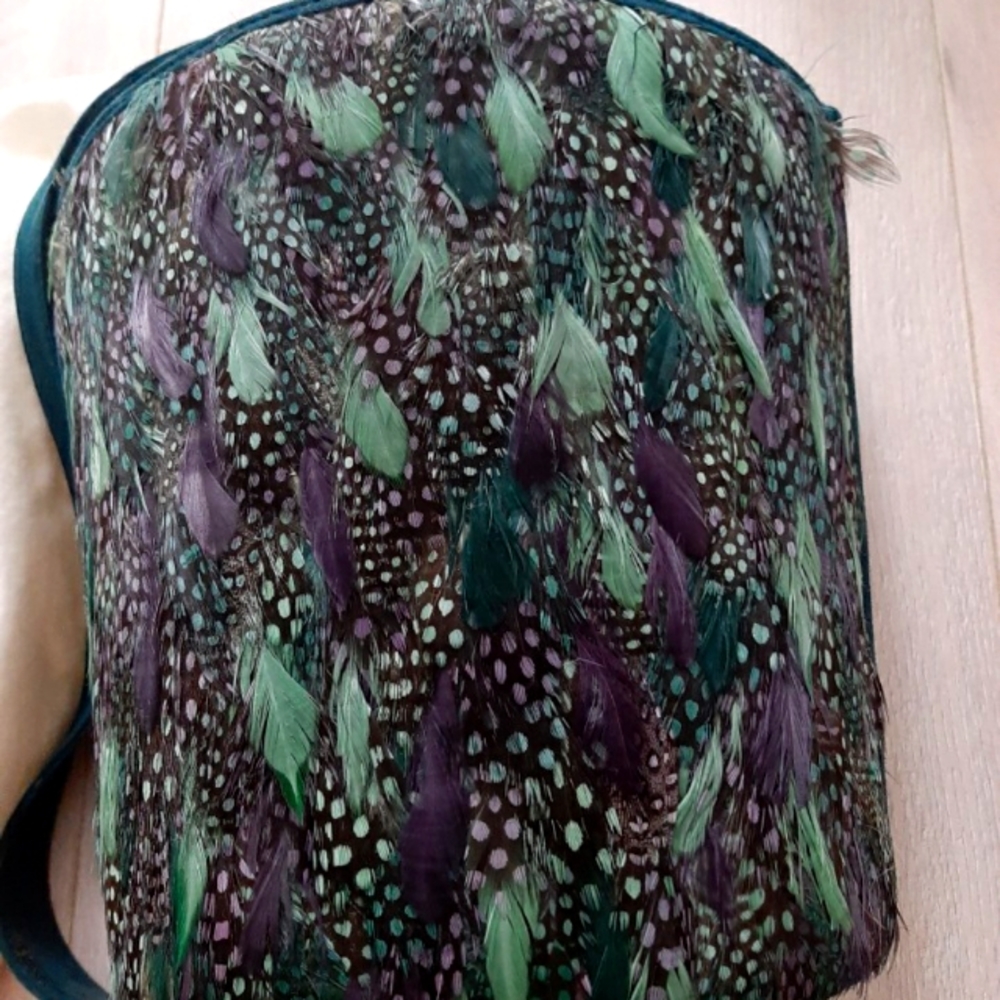 Beautiful feathers bag